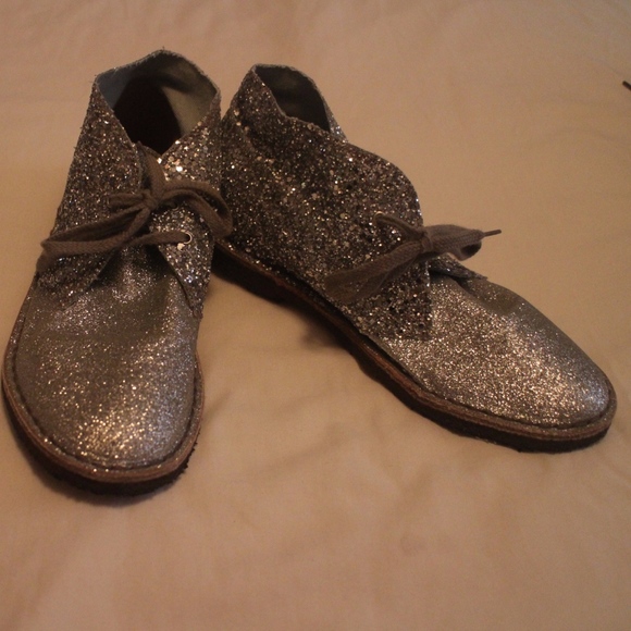 J Crew Crewcuts Glitter MacAlister Boots Size K4 - Picture 2 of 3